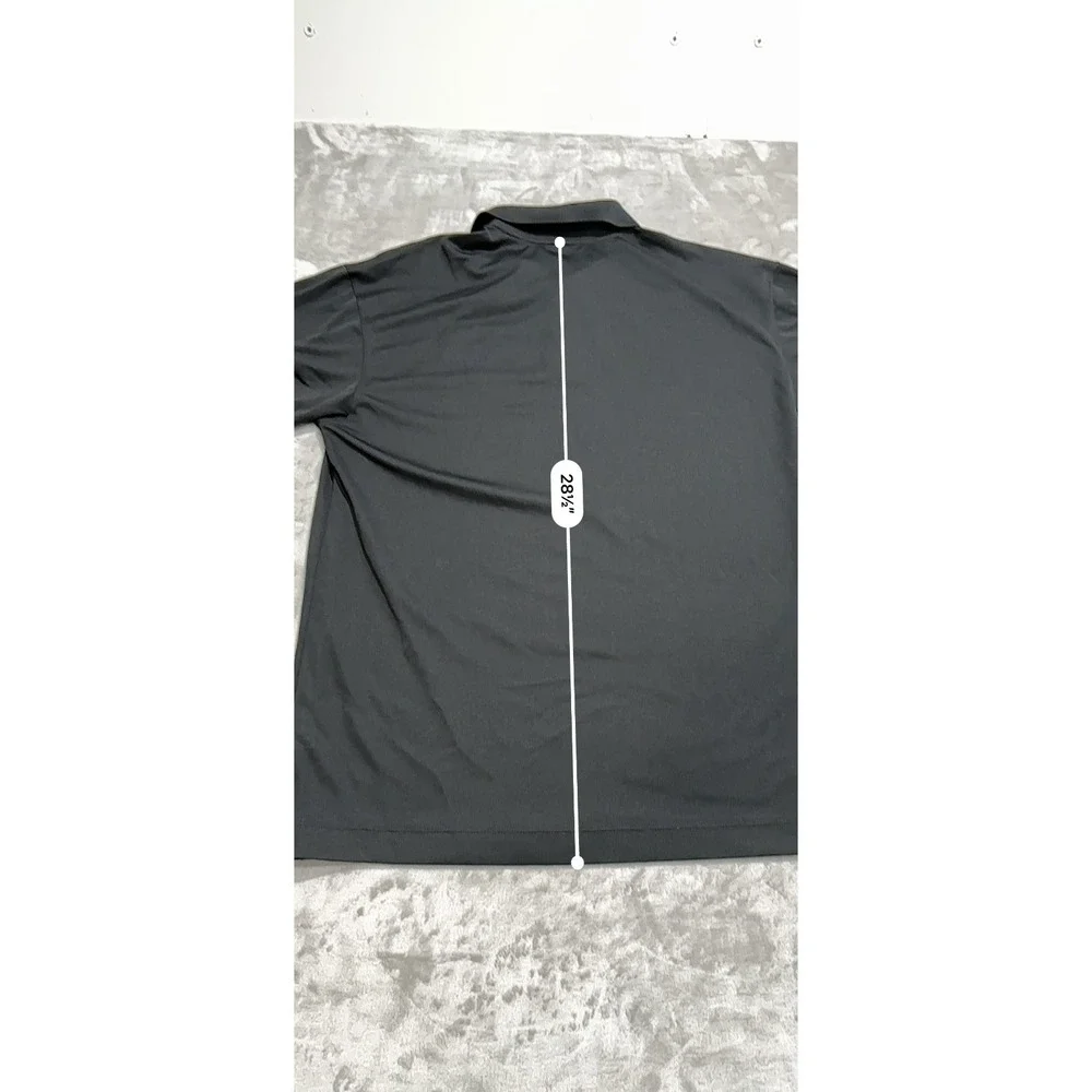 Nike Golf Polo Men's Size Large Dri-Fit Black Renwood Golf Course Short‎ Sleeve